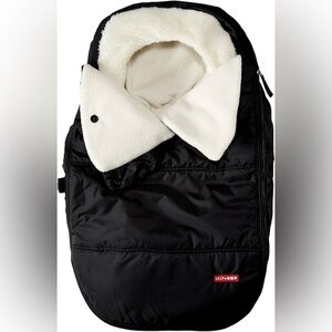 Skip Hop Black and Cream Stroll & Go Car Seat Cover